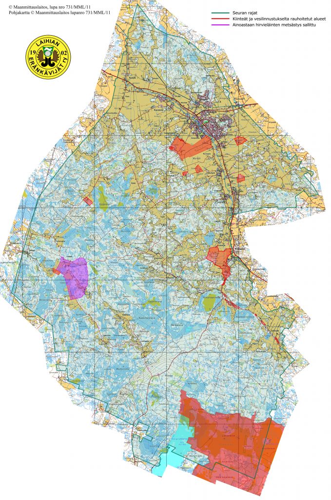 Metsästysalueet – Laihian Eränkävijät ry